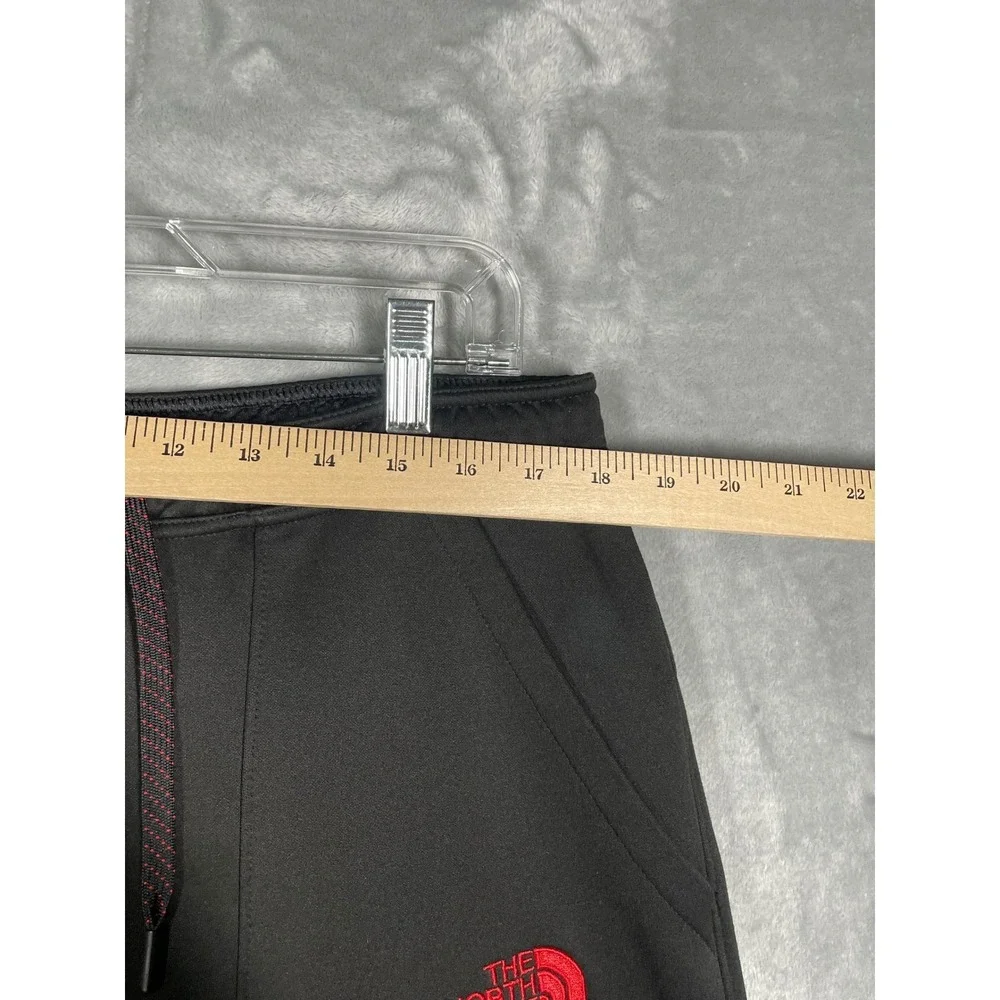 The North Face Mens XL Black Red Active Track Pants Zippered Ankle Joggers